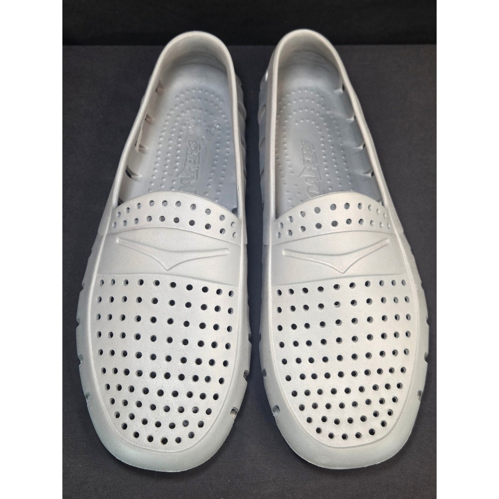 Floafers Mens Country Club Driver Grey Red Water Shoes Loafers Size 13 NEW!